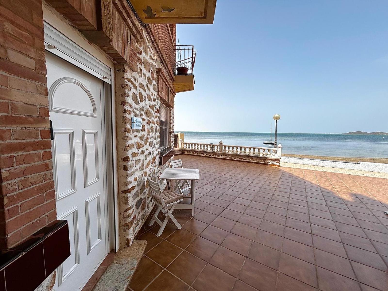 Apartamento Mar Menor, Los Urrutias - Beachfront Apartment With Patio Under New Management Since July 2024 Cartagena Eksteriør billede